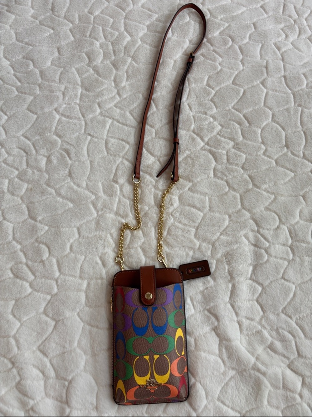 Coach Signature Rainbow Crossbody C9943